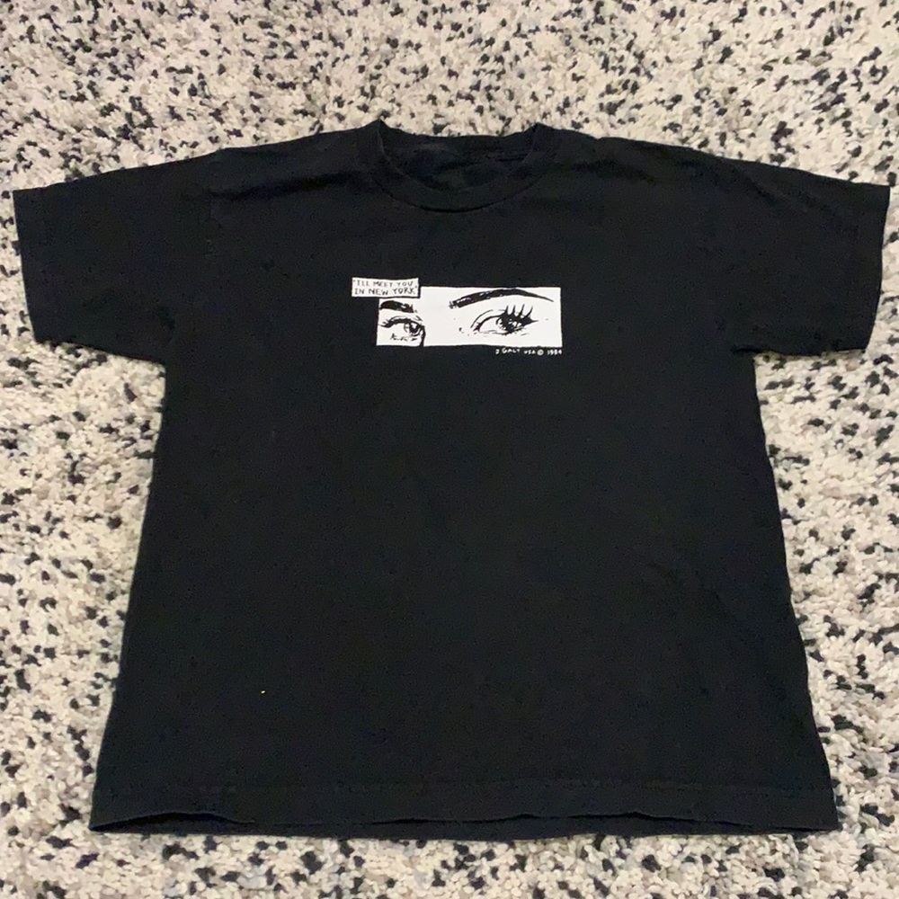 j. galt black graphic tee